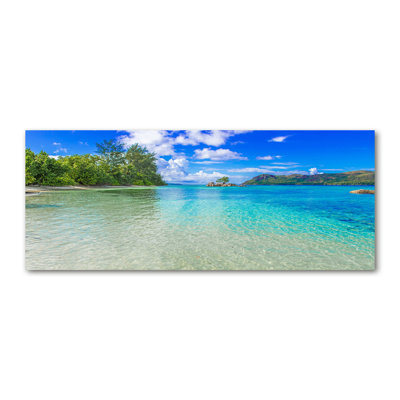 Seychelles Beach - Wrapped Canvas Print