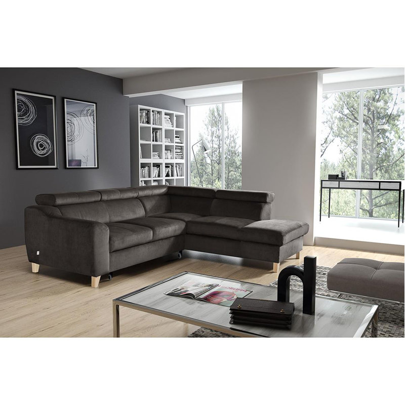 Avajane Corner Sofa Bed, No, Right Hand Facing, Dark Gray