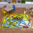 Weranna Animal Safari Vehicle Educational Learning Game Play Non Slip Kids Rug Carpet Classroom Mat-949440540