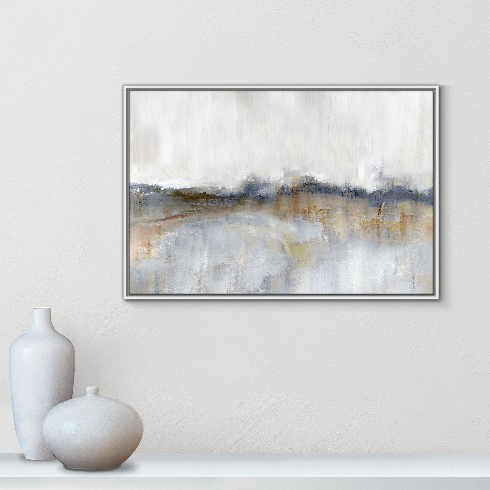 Rosebud Print by Nan, 25.5" H x 37.5" W, White