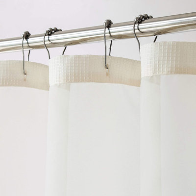 Rideau de douche Cassiani avec doublure inclus