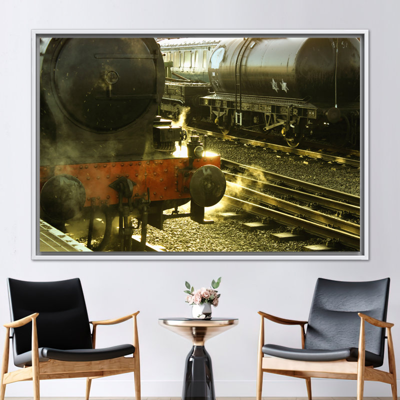 Print on Canvas, White, Framed Print without Mat, 20 cm H x 30 cm W