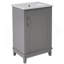 Petit meuble-lavabo moderne de 20 pouces avec lavabo en céramique - 20 * 15,5 * 33,3 pouces