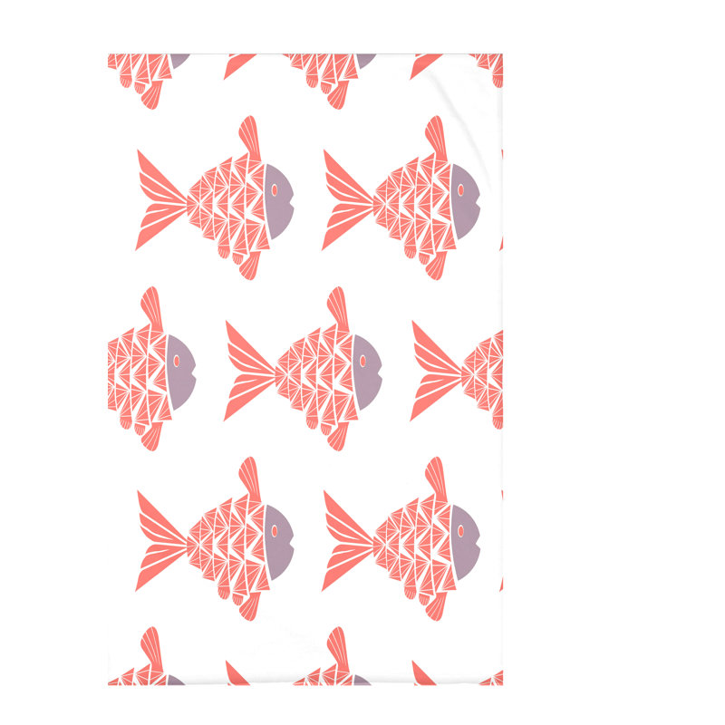 Jeté en molleton Beach Vacation, L 50 po x l 60 po x P 0,5 po, Corail
