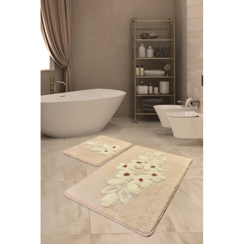 Ensemble de 2 tapis de bain Bourdeilles