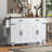 53.5''Farmhouse Kitchen Island With Power Outlet, Kitchen Storage Island With Drop Leaf, Spice Rack And Drawer-1176948164