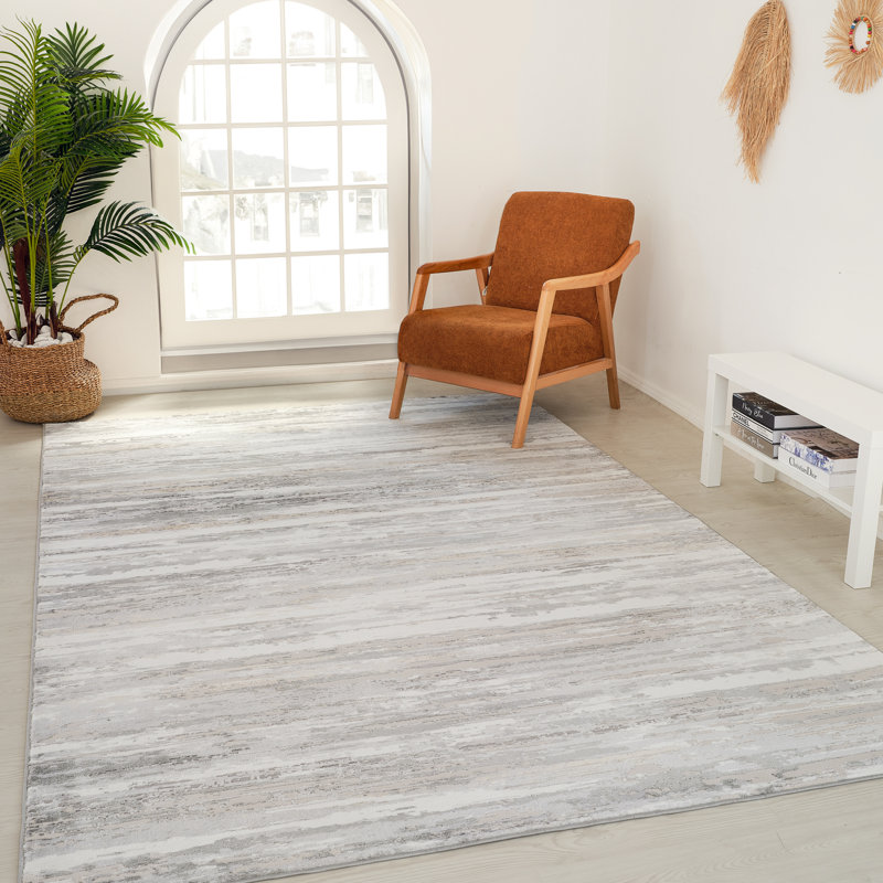 Tapis rectangulaire Kennika avec envers antidérapant, Rectangle 7 pi 10 po x 10 pi 10 po
