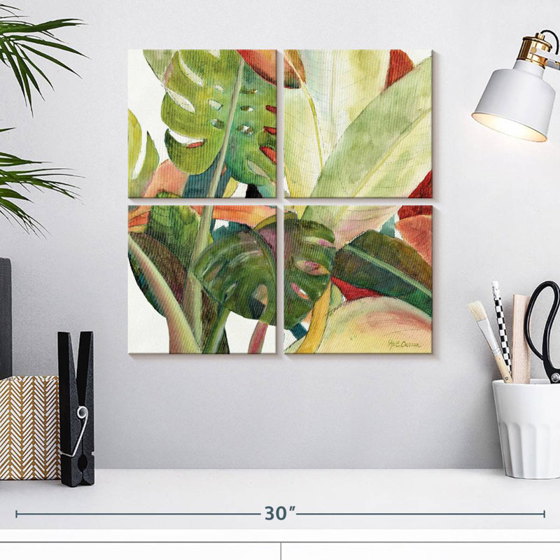 Harnek Tropical Lush Garden Square I, H 18 po x l 18 po