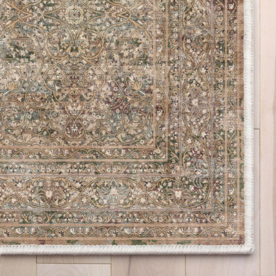 Tapis persan oriental à tissage plat Ervin Juliette