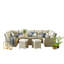 Pangkal Pinang 11 Seater Rattan Corner Sofa Set