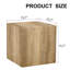 Table basse 16 x 16 x 16 po en grain de bois de noyer - Transformez le décor de votre salon 16 * 16 * 16 avec une pièce élégante-1674845218-1674845219