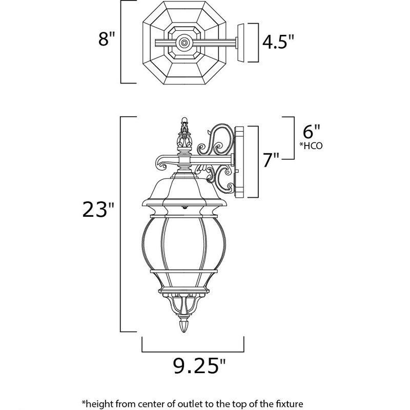 Aquilar Wall Light, Black
