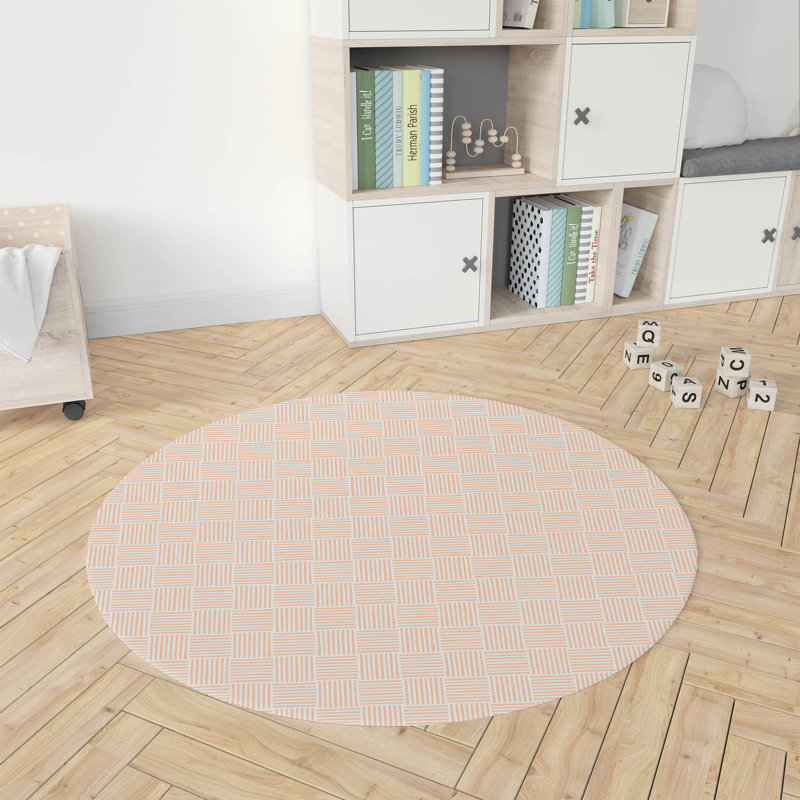 Tapis de jeu pour enfants Gridblocked, Pêche / orange