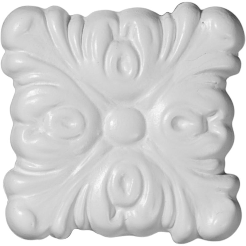 Holmdel 3'' H x 3'' W D Urethane Rosette Applique