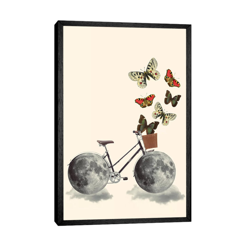 Take A Ride by Kiki C Landon - Print on Canvas, Black Framed, 66.04cm H x 45.72cm W x 3.81cm D