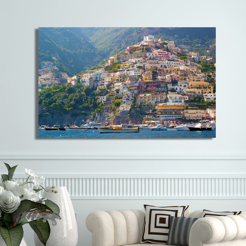 Positano, Amalfi Coast - Wrapped Canvas Print, 36" H x 60" W x 1.5" D