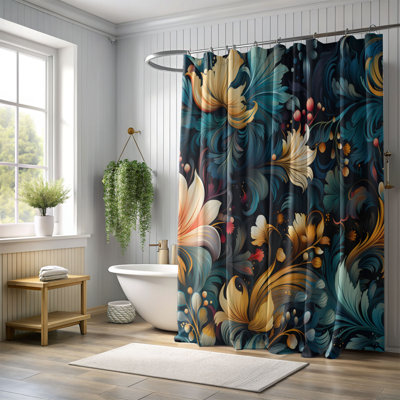 Vivid Spirals - Rideau de douche Premium