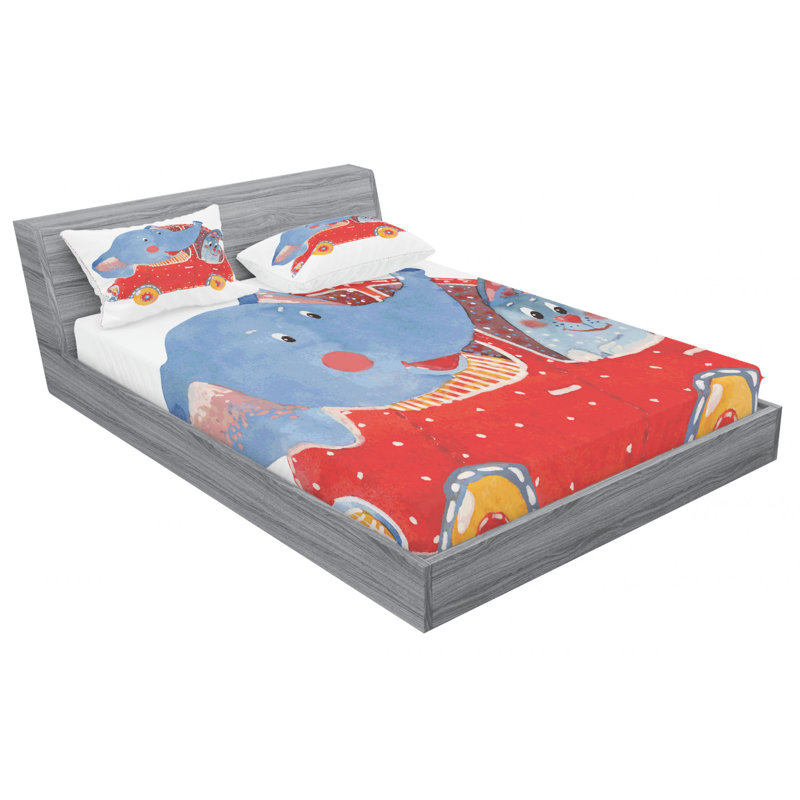Microfiber Sheet Set, Queen Sheet Set with Fitted Sheet
