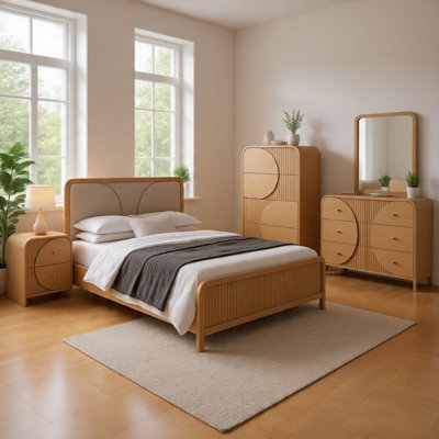 Ensemble de chambre avec grand lit 5 pièces Tanya