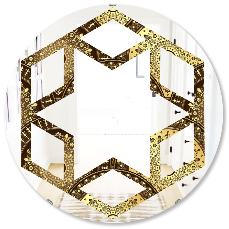 Miroir mural Hexagon Star, H 31,5 po x l po