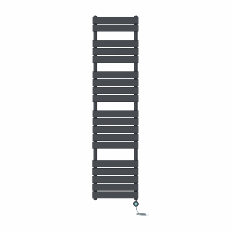 Flat Panel Towel Rail Heated Towel Rails, Anthracite, 180cm H x 45cm W x 6.2cm D