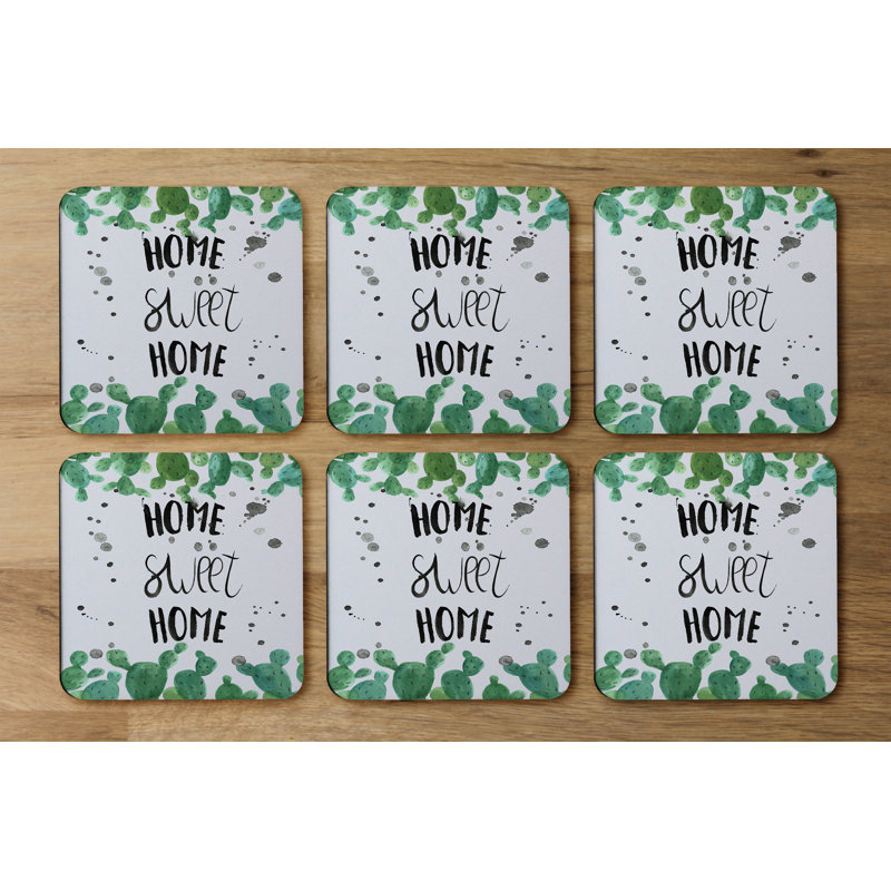 Square 6 Piece Coaster Set