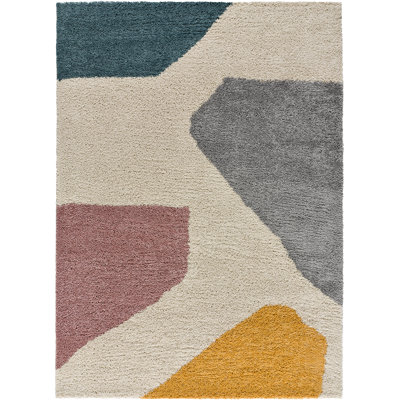 Beibut Geometric Shag Area Rug