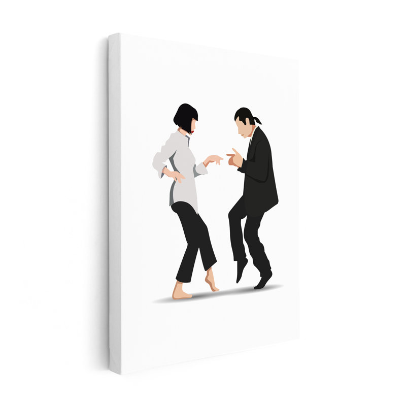Pulp Fiction Twist Dance No1, Sans cadre, Canevas, H 12 po x l 16 po
