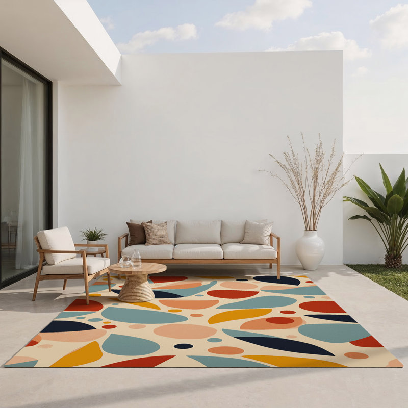 Vibrant Sparkle Indoor And Outdoor Area Rug, Rectangle 8' x 10'