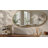 Modern Asymmetrical Aluminum Framed Wall Mirror for Bathroom Vanity-351220600-351220601