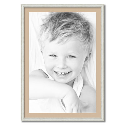 Wood Matte Picture Frame with Mat