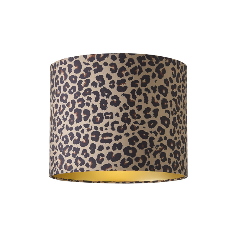 Aljet 20cm H Blended Fabric Drum Lamp Shade ( Slip-On ) in Brown: Cream