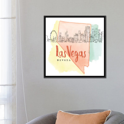 US City Series: Las Vegas, Nevada, impression sur toile tendue