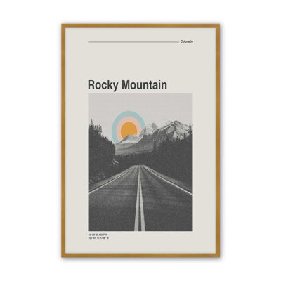 Rocky Mountain Travel Poster By Garima Dhawan Canvas Art Print