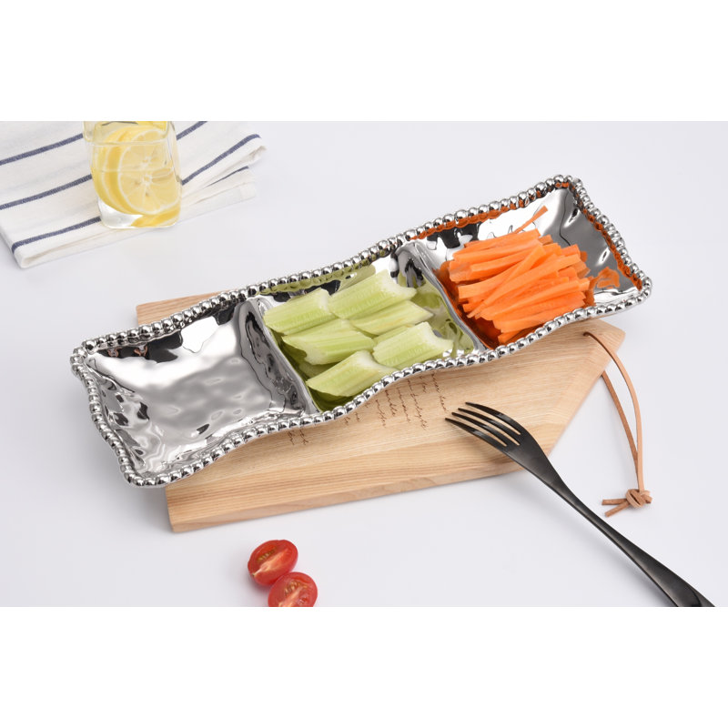 Assiette de service compartimentée