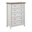 Commode Hallstein avec 5 tiroirs, poignées en métal et surface en grain de bois-1560064604