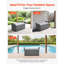 Banc de rangement extérieur, coffre de terrasse en rotin en PE de 40 gallons