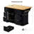 56 Inch Kitchen Island With Rubber Wood Veneer Drop Leaf(No Include Stool)-1487678288