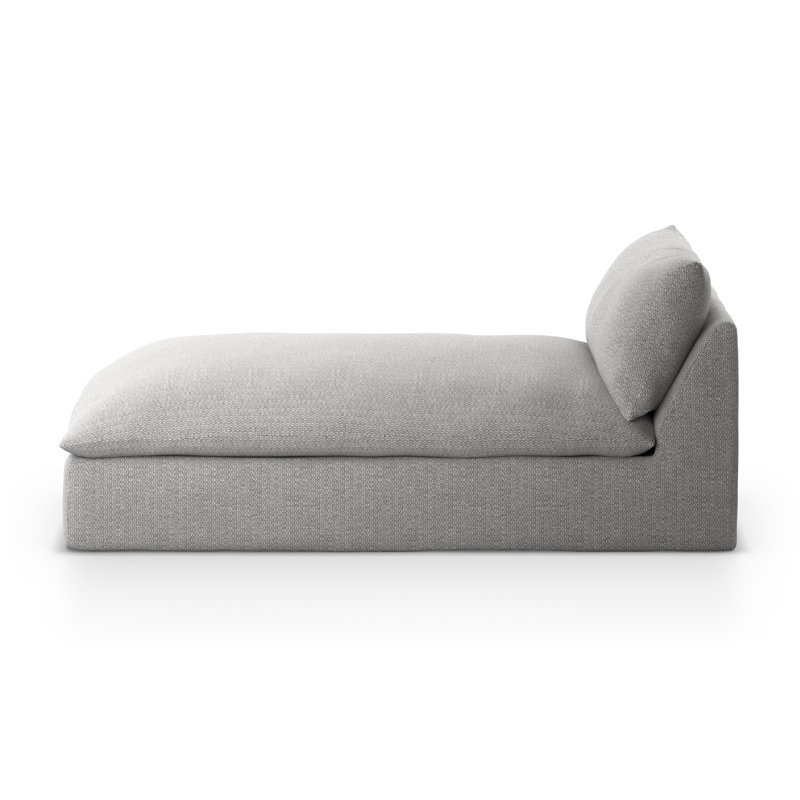 Grant Outdoor Chaise Lounge, Ash
