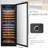 141 Bottle Built-in Refrigeration Dual Zone Freestanding Wine Refrigerator