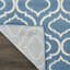 Tapis géométrique bleu / ivoire Kardinya-307564947