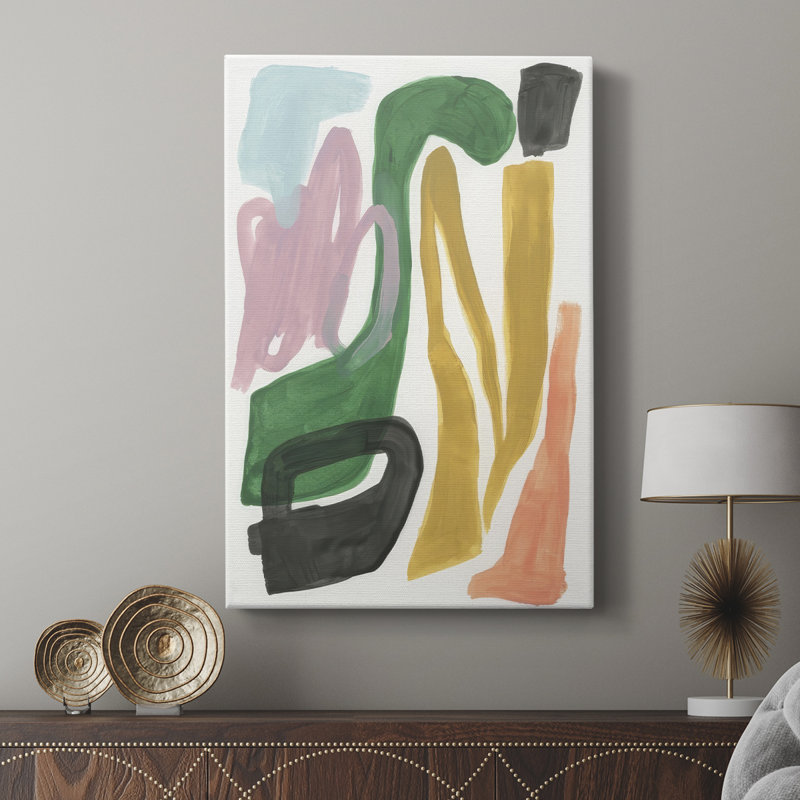 Serpentine colorée II - galerie Cavas sur mesure, H 36 po x l 24 po