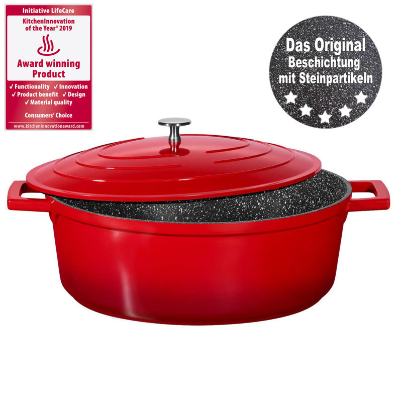 6.6 l Aluminium Oval Dutch Oven