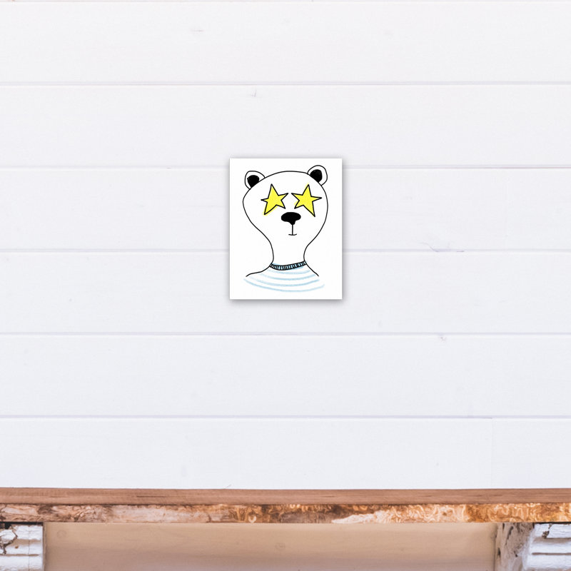 Art sur toile panda superstar Spears, H 10 po x l 8 po x P 1,25 po, Toile tendue