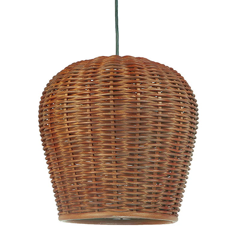Hatsu 1 - Light Dome Pendant, Rustic Brown