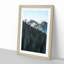 Montana Mountain Behind the Forest - Picture Frame Painting Print-55610361-55610363