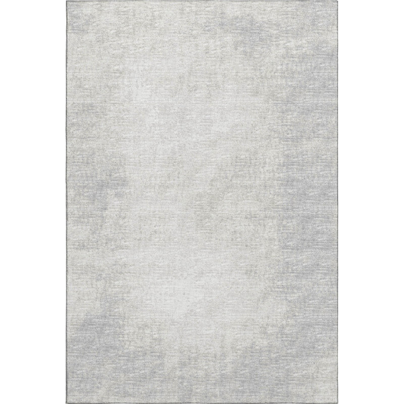 Premium Machine Washable Villers Gray Rug, Rectangle 2'6" x 3'10"