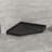 Goodyo 36 in. D x 36 in. W x 3.4 in. H Corner Drain Neo-Angle Shower Base Black, No Drain Kit