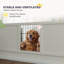 Boîte de mise bas pour chiens et chiots Pawhut