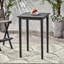 Table d'extérieur Minimalist en gris foncé - Fabrication en bois pour les jardins